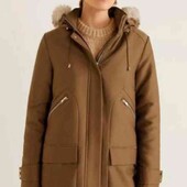 Mango зимова куртка на хутрі ХС/С/М.