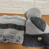 Шапка + снуд зимові