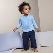 ♕ Блакитний реглан з органічної бавовни від Tchibo (Німеччина) розмір 86-92