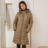 ♕ Стьобане пальто з капюшоном Tchibo (Німеччина), розмір наш 50-52(44 євро)