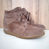 Нові повністю натуральні хайтопи, снікерси, демі кеди на танкетці, весна осінь, р. 38-39