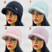 Женская кепка ангора букле разные цвета новинки сезона