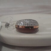 Срібна каблучка з улекситом і фіанітами