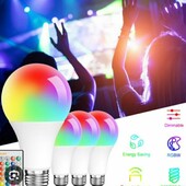 Розумна лампочка 16 кольорів.з пультом