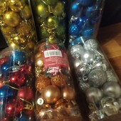 Набор новогодних шариков 3 см 24