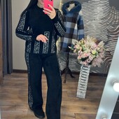 Женский костюм альпака черный или голубой на выбор