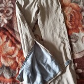 Брюки котонові бежеві. Брюки коттон бежевые. Штанини внизу розтібаються Заміри на фото Фото з усіх