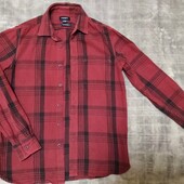 Молодіжна катонова рубашка в клітинку(Pull&Bear), р.38