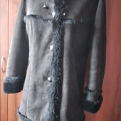 Натуральна дублянка оздоблена норкою р.46