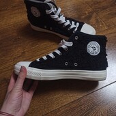 Женские кеды высокие шерстяные демисезонные