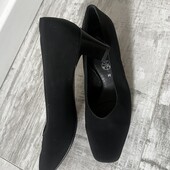 Текстильные туфли с кожаной стелькой софт без следов носки 41 р