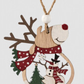 Подвеска "Олень с зимним пейзажем" Christmas Hanging Decorations