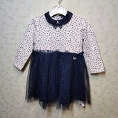 Красива святкова сукня 95% бавовна (3-6 міс)