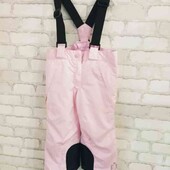 Теплі зимові штани полукомбінезон 86/92 см