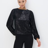 Блузка з паєтками, розмір s гарно буде і на м
