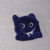 Шапка на флисе теплая монстрик травка Польша