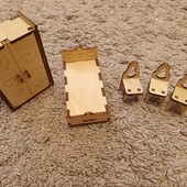 Лялькові дерев'яні меблі, іграшки для дівчаток