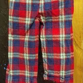 Дитячі піжамні штани у клітинку на дитину 1,5 - 2 роки