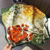 Платок стильный трендовый Искусственный шелк 70*70 см арт 24
