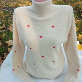 Женский теплый гольфик водолазка туника