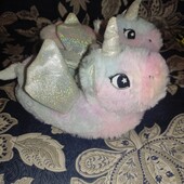 Об'ємні капці одноріжки 20 см