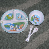 Набір дитячого посуду (є дефект)