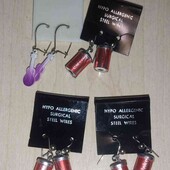 Сережки кока-кола,гітара.У лотів 1 на ваш вибір.