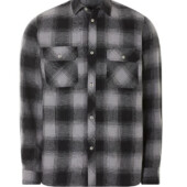 Чоловіча фланелева сорочка Livergy (чорна/сіра/в клітинку, L 41\42
