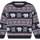 Дитячий новорічний святковий светр, кофта, для хлопчика 122/128 р