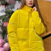 Куртка женская зимняя жёлтого цвета р.3XL