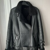 Натуральная дубленка авиатор.