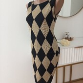 Simoncina collezioni тепла сукня ромби S-M-розмір. Італія