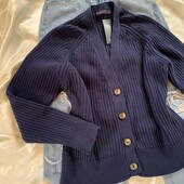 Стильна та якісна кофтинка/кардиган у темно-синьому кольорі