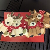 Фетрові еоворічні підвіски олені livrano