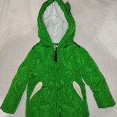 Тепла мила зимова куртка р.100 на 2-4 роки