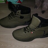 2 вида!! Теплые зимние мужские ботинки на плотном меху ! хаки 40,43,44р