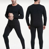 Качественное! хлопок на флисе! Термобелье! s, m, l, xl, xxl, xxxl (50-56р)черн