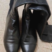 Розпродаж!Тільки 24 год. Сапоги ботфорти шкіра натуральна. Іспанія. 39 розмір