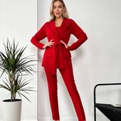 Новий брючний костюм трійка. р.44-46