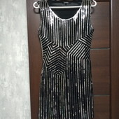 Розпродаж!!! Брендовое красивое платье в пайетках в состоянии новой вещи р.10-12.