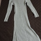 Shein, L тепла міді сукня в широкий рубчик