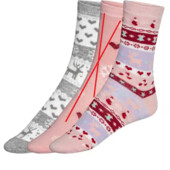 Лот=2шт! Жіночі новорічні шкарпетки Esmara р.39-42. Комплект з 2-х пар. Німеччина