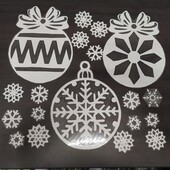 Заламіновані витинанки для вікон.Створіть святковий затишок у вашій оселі