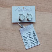 Нові срібні серіжки у стилі Van Cleef 925 проби.