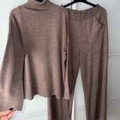 костюм брюки палаццо і светр вільного крою