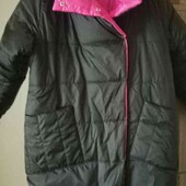 пуховик двухсторонний,батал