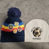 Шапка зимняя на флисе 5-7 лет + деми в подарок