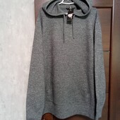 Новый брендовый теплый свитер-худи р.3XL(22-24).