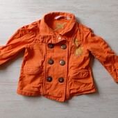 Помаранчевий жакет для дівчинки 18м