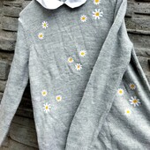 ❤️☀️❤️ Джемпер свитер с вышивкой. Ставка=купить Сразу ⚡❗